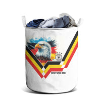 Germany National Football Laundry Basket Deutschland Eagle Watercolor Splash Geometric Flag Stripe Pattern Art