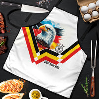 Germany National Football Apron Deutschland Eagle Watercolor Splash Geometric Flag Stripe Pattern Art