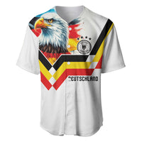 Custom Germany National Football Baseball Jersey Deutschland Eagle Watercolor Splash Geometric Flag Stripe Pattern Art