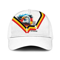 Germany National Football Baseball Net Cap Deutschland Eagle Watercolor Splash Geometric Flag Stripe Pattern Art