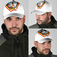 Germany National Football Classic Cap Deutschland Eagle Watercolor Splash Geometric Flag Stripe Pattern Art