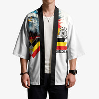Custom Germany National Football Kimono Deutschland Eagle Watercolor Splash Geometric Flag Stripe Pattern Art