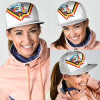 Germany National Football Mesh Trucker Cap Deutschland Eagle Watercolor Splash Geometric Flag Stripe Pattern Art