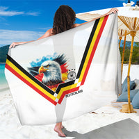 Germany National Football Sarong Deutschland Eagle Watercolor Splash Geometric Flag Stripe Pattern Art