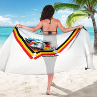 Germany National Football Sarong Deutschland Eagle Watercolor Splash Geometric Flag Stripe Pattern Art