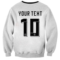 Custom Germany National Football Sweatshirt Deutschland Eagle Watercolor Splash Geometric Flag Stripe Pattern Art