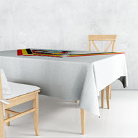Germany National Football Tablecloth Deutschland Eagle Watercolor Splash Geometric Flag Stripe Pattern Art