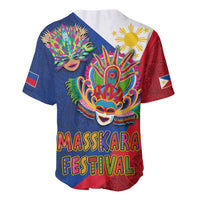 Philippines MassKara Baseball Jersey Filipino Carnival Mask and Polynesian Pattern - Wonder Print Shop