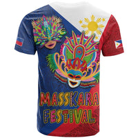 Philippines MassKara T Shirt Filipino Carnival Mask and Polynesian Pattern - Wonder Print Shop
