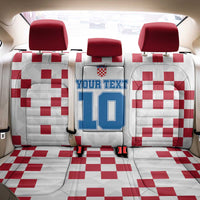 Custom Croatia Football 2024 Go Champion Back Car Seat Cover - Wonder Print Shop