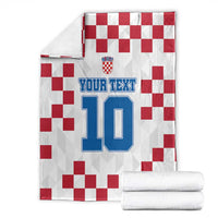 Custom Croatia Football 2024 Go Champion Blanket