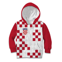 Custom Croatia Football 2024 Go Champion Kid Hoodie - Wonder Print Shop