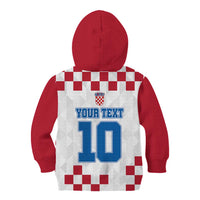 Custom Croatia Football 2024 Go Champion Kid Hoodie - Wonder Print Shop