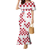 Custom Croatia Football 2024 Go Champion Mermaid Dress - Wonder Print Shop