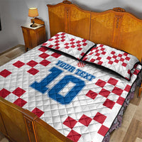 Custom Croatia Football 2024 Go Champion Quilt Bed Set - Wonder Print Shop