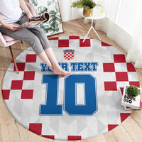 Custom Croatia Football 2024 Go Champion Round Carpet