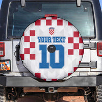 Custom Croatia Football 2024 Go Champion Spare Tire Cover - Wonder Print Shop