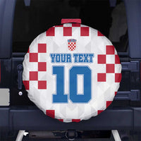 Custom Croatia Football 2024 Go Champion Spare Tire Cover - Wonder Print Shop
