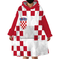 Custom Croatia Football 2024 Go Champion Wearable Blanket Hoodie - Wonder Print Shop