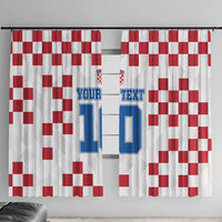 Custom Croatia Football 2024 Go Champion Window Curtain - Wonder Print Shop
