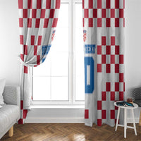 Custom Croatia Football 2024 Go Champion Window Curtain - Wonder Print Shop
