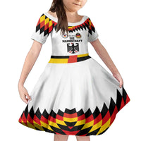 Custom Germany Football 2024 Go Champion Family Matching Off The Shoulder Long Sleeve Dress and Hawaiian Shirt Design 90s Style Home Color - Wonder Print Shop