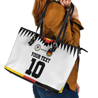 Custom Germany Football 2024 Go Champion Leather Tote Bag Design 90s Style Home Color - Wonder Print Shop