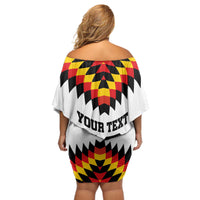 Custom Germany Football 2024 Go Champion Off Shoulder Short Dress Design 90s Style Home Color - Wonder Print Shop