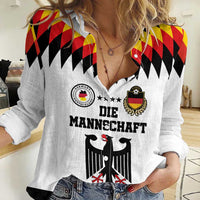 Custom Germany Football 2024 Go Champion Women Casual Shirt Design 90s Style Home Color - Wonder Print Shop
