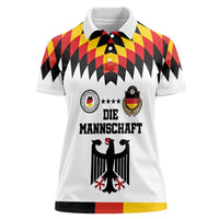 Custom Germany Football 2024 Go Champion Women Polo Shirt Design 90s Style Home Color - Wonder Print Shop