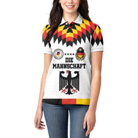 Custom Germany Football 2024 Go Champion Women Polo Shirt Design 90s Style Home Color - Wonder Print Shop