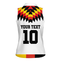 Custom Germany Football 2024 Go Champion Women Sleeveless Polo Shirt Design 90s Style Home Color - Wonder Print Shop