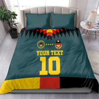 Custom Germany Football 2024 Go Champion Bedding Set Design 90s Style Away Color - Wonder Print Shop