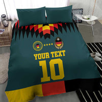 Custom Germany Football 2024 Go Champion Bedding Set Design 90s Style Away Color - Wonder Print Shop