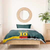 Custom Germany Football 2024 Go Champion Bedding Set Design 90s Style Away Color - Wonder Print Shop