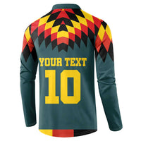 Custom Germany Football 2024 Go Champion Button Sweatshirt Design 90s Style Away Color - Wonder Print Shop