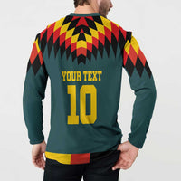 Custom Germany Football 2024 Go Champion Button Sweatshirt Design 90s Style Away Color - Wonder Print Shop