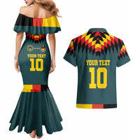 Custom Germany Football 2024 Go Champion Couples Matching Mermaid Dress and Hawaiian Shirt Design 90s Style Away Color - Wonder Print Shop