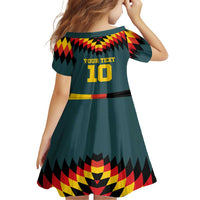 Custom Germany Football 2024 Go Champion Family Matching Off Shoulder Maxi Dress and Hawaiian Shirt Design 90s Style Away Color - Wonder Print Shop