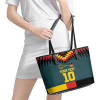 Custom Germany Football 2024 Go Champion Leather Tote Bag Design 90s Style Away Color - Wonder Print Shop
