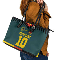Custom Germany Football 2024 Go Champion Leather Tote Bag Design 90s Style Away Color - Wonder Print Shop