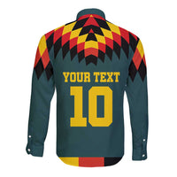 Custom Germany Football 2024 Go Champion Long Sleeve Button Shirt Design 90s Style Away Color - Wonder Print Shop