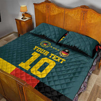 Custom Germany Football 2024 Go Champion Quilt Bed Set Design 90s Style Away Color - Wonder Print Shop