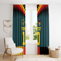 Custom Germany Football 2024 Go Champion Window Curtain Design 90s Style Away Color - Wonder Print Shop