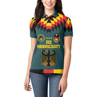 Custom Germany Football 2024 Go Champion Women Polo Shirt Design 90s Style Away Color - Wonder Print Shop
