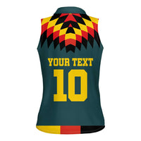 Custom Germany Football 2024 Go Champion Women Sleeveless Polo Shirt Design 90s Style Away Color - Wonder Print Shop
