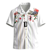 Japan Football Custom Kid Hawaiian Shirt Colors Beyond Horizon Sashiko Effect White Version