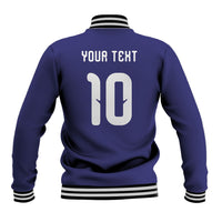Japan Football Custom Baseball Jacket Japanese Culture with Sashiko Effect