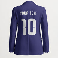 Japan Football Custom Blazer Japanese Culture with Sashiko Effect