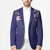 Japan Football Custom Blazer Japanese Culture with Sashiko Effect